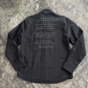 ENGLISH LAUNDRY ‘Let It Be’ Embroidered Song Lyric Men’s Shirt Beatles Collector